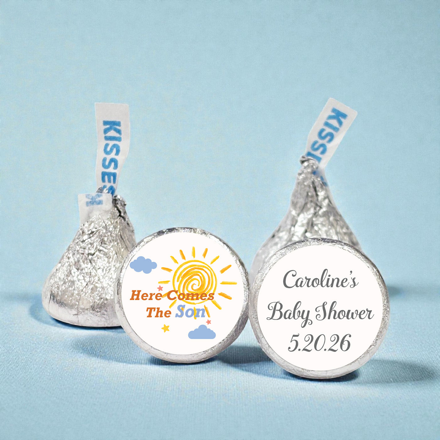 Here Comes The Son Personalized Hershey's Kisses - Set of 100