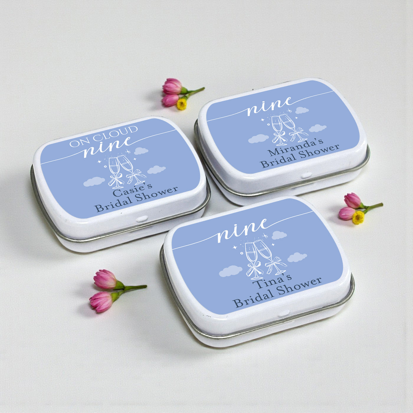 On Cloud Nine Personalized Mint Tins - Set of 10