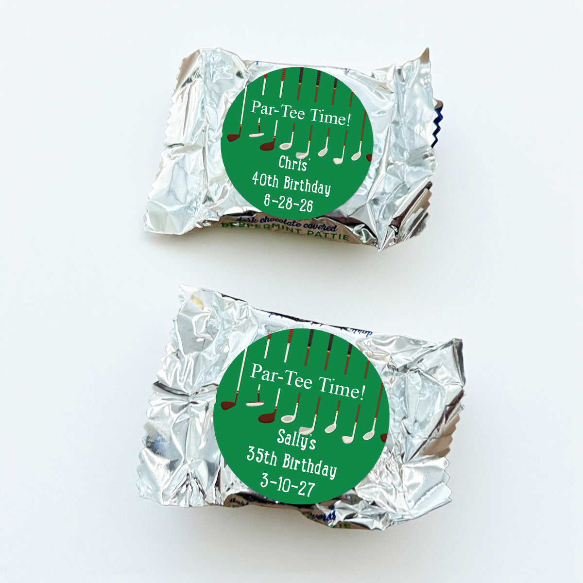 Par Tee Time Personalized York Peppermint Pattie - Set of 30
