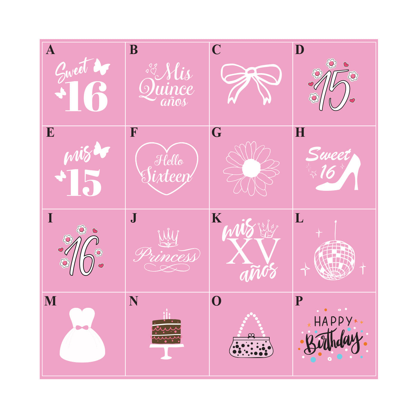 Sweet 16 or Mis Quince Personalized Matchbox - Set of 50