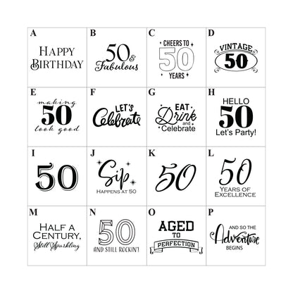 50th Birthday Personalized Hershey's Chocolate Bar - Set of 12