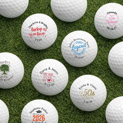 Fore-Ever In Love Personalized Golf Balls - Set of 12