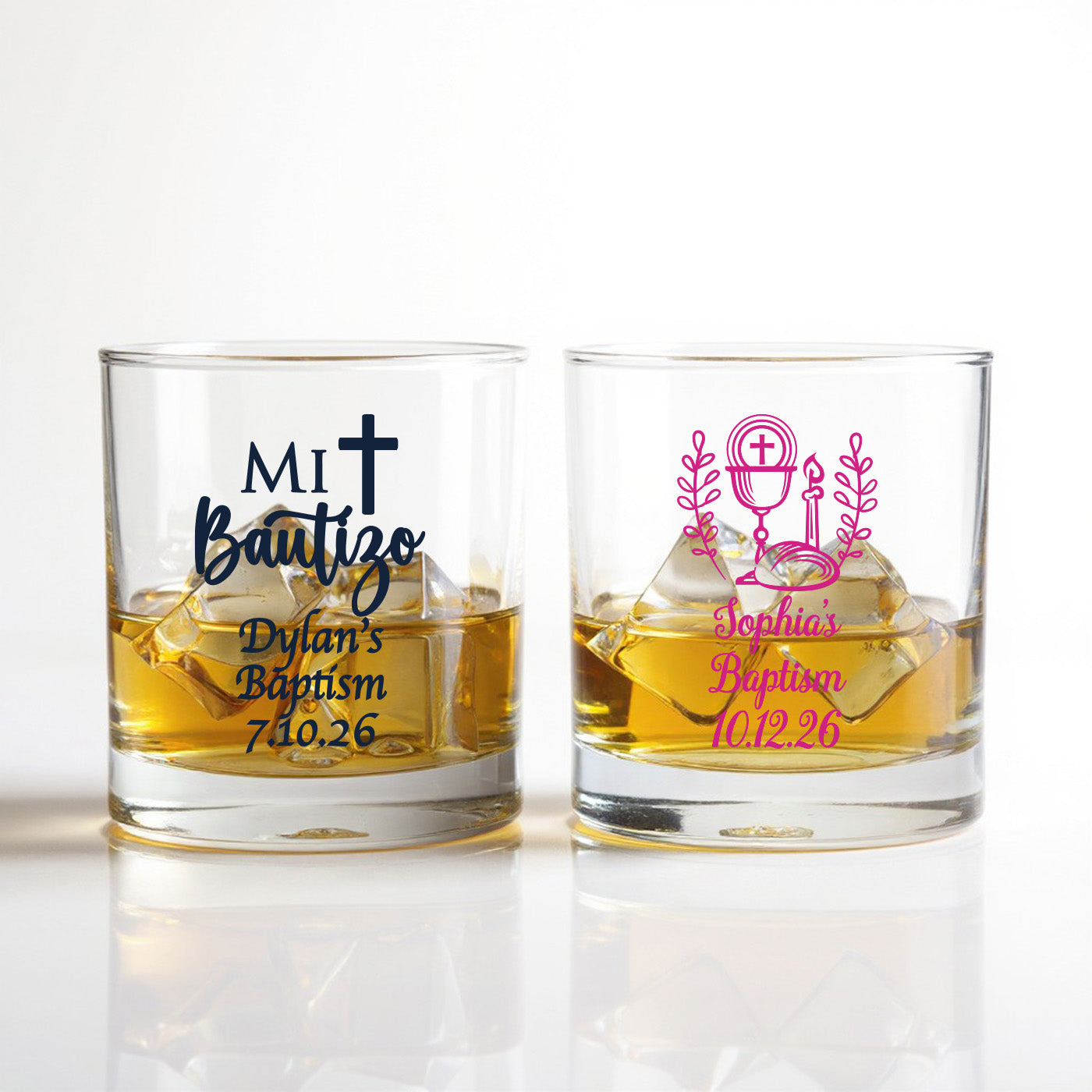 Religious Personalized Whiskey Bourbon Glass - Set of 18