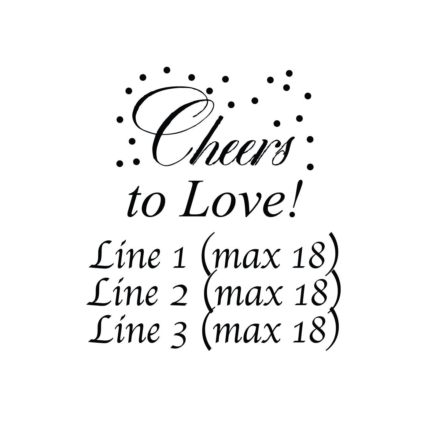 Wedding Personalized Mason Glass Mug - Set of 18