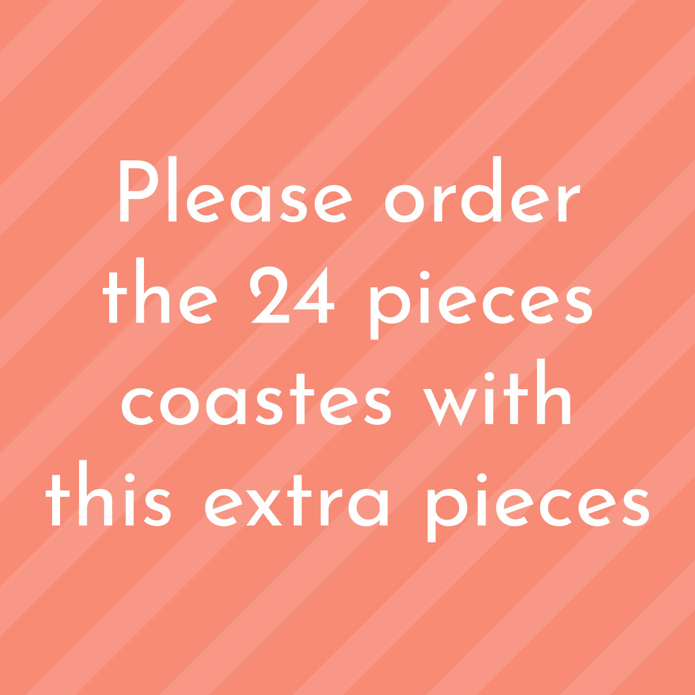 Extra Glass Coasters - Set of 6