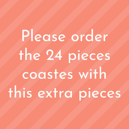 Extra Glass Coasters - Set of 6