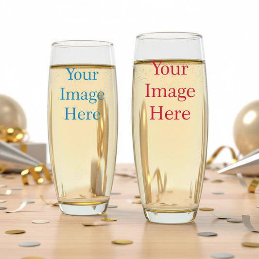 Personalized Stemless Champagne Glass - Set of 24