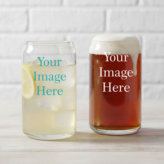 Personalized Can Cooler Glass - Set of 18
