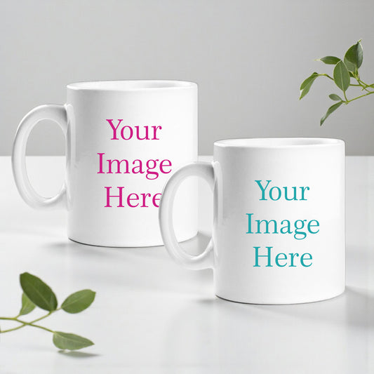 Personalized Ceramic Coffee Mugs - Set of 12