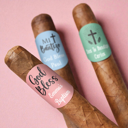 Religious Personalized Cigar Band Labels - Set of 15