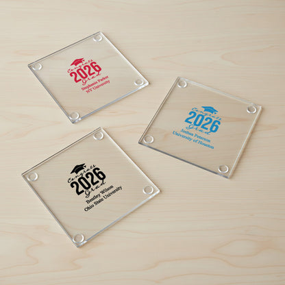 Congrats Grad Personalized Coaster - Set of 24