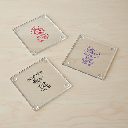 Wedding Personalized Coaster - Set of 24