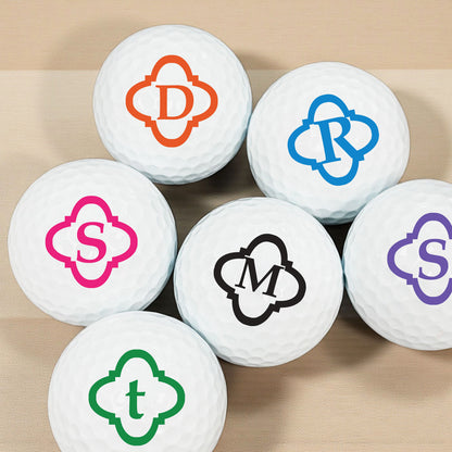 Monogram Personalized Golf Balls - Set of 12