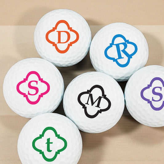 Monogram Personalized Golf Balls - Set of 12