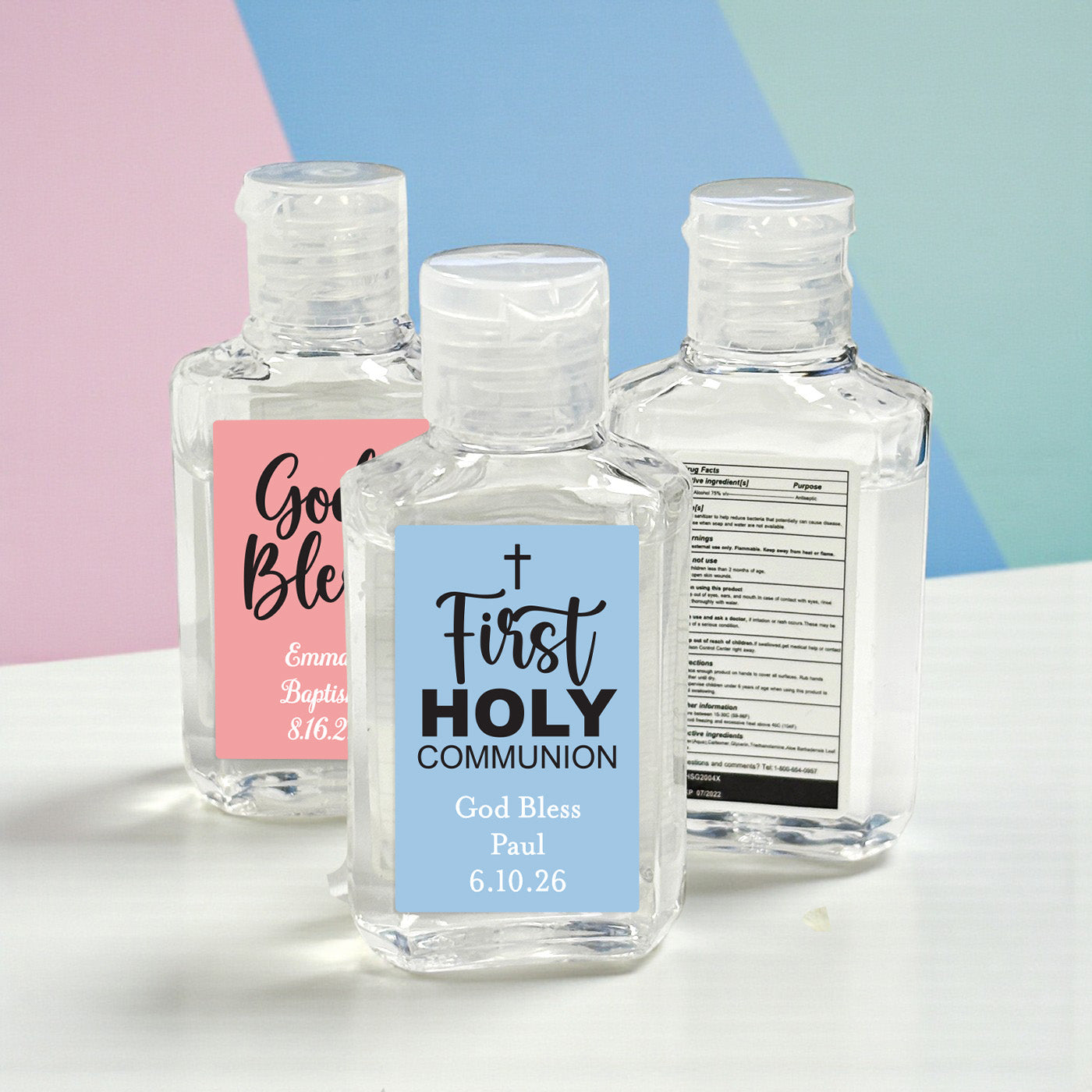 Religious Personalized Rectangle Hand Sanitizer - Set of 12