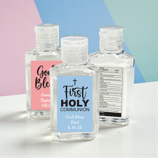 Religious Personalized Hand Sanitizer Labels - Set of 20
