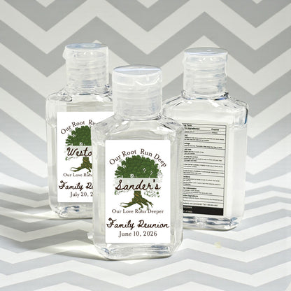 Family Reunion Personalized Hand Sanitizer Labels - Set of 20