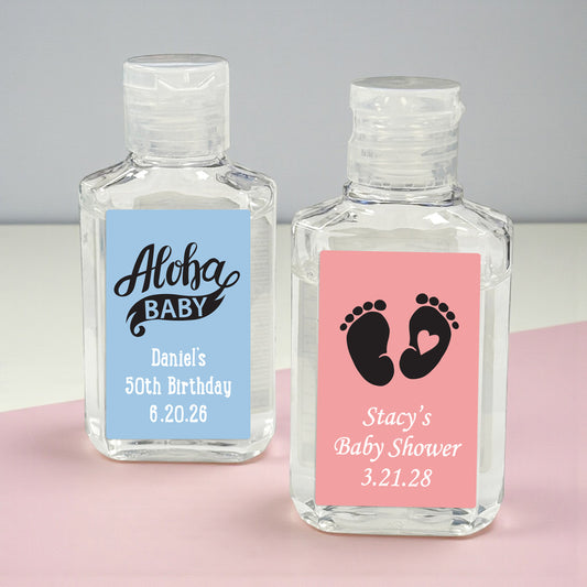 Baby Shower Personalized Hand Sanitizer Labels - Set of 20