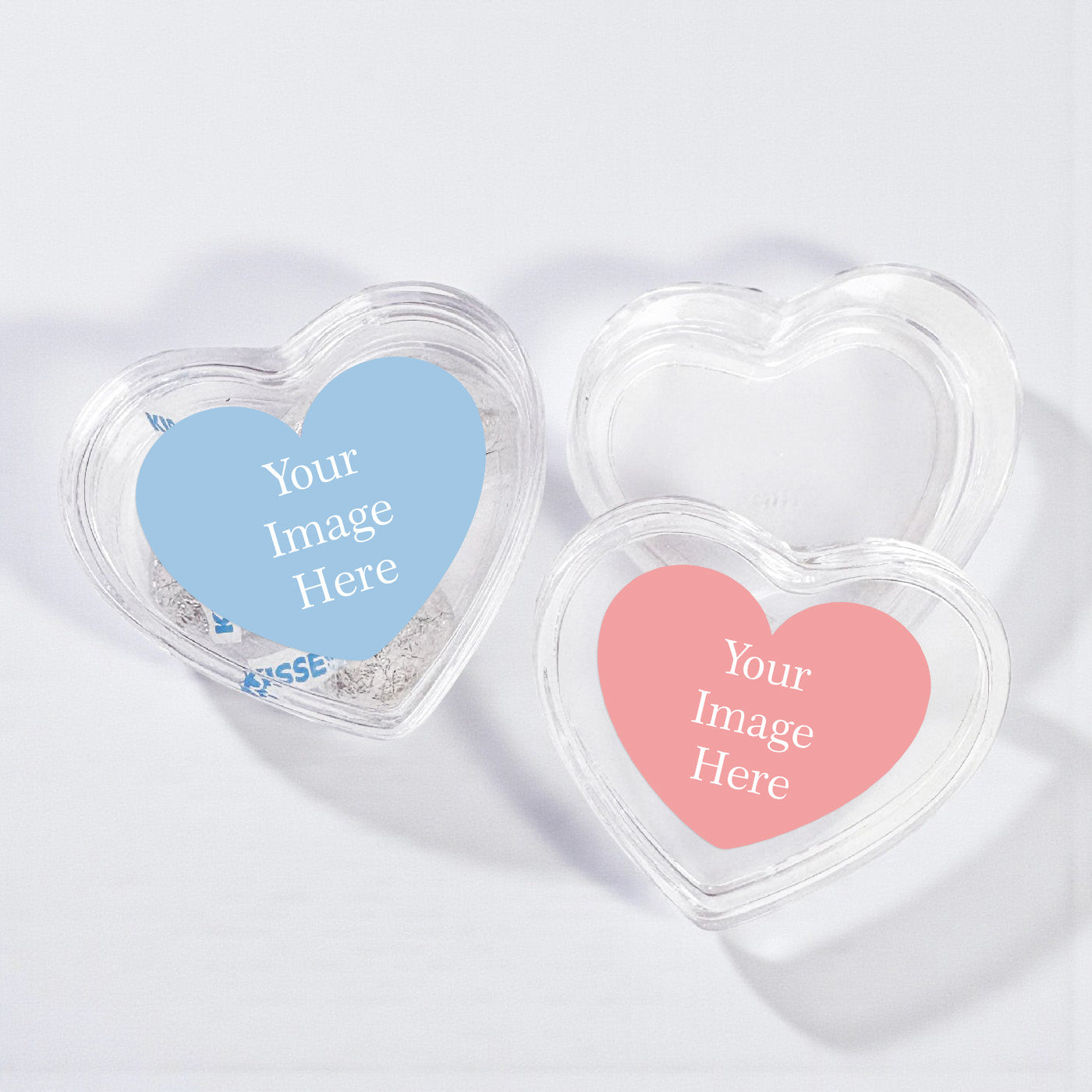 Personalized Heart Shaped Acrylic Box - Set of 12