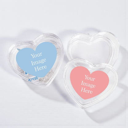 Personalized Heart Shaped Acrylic Box - Set of 12