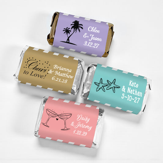 Wedding Personalized Hershey's Miniatures - Set of 50