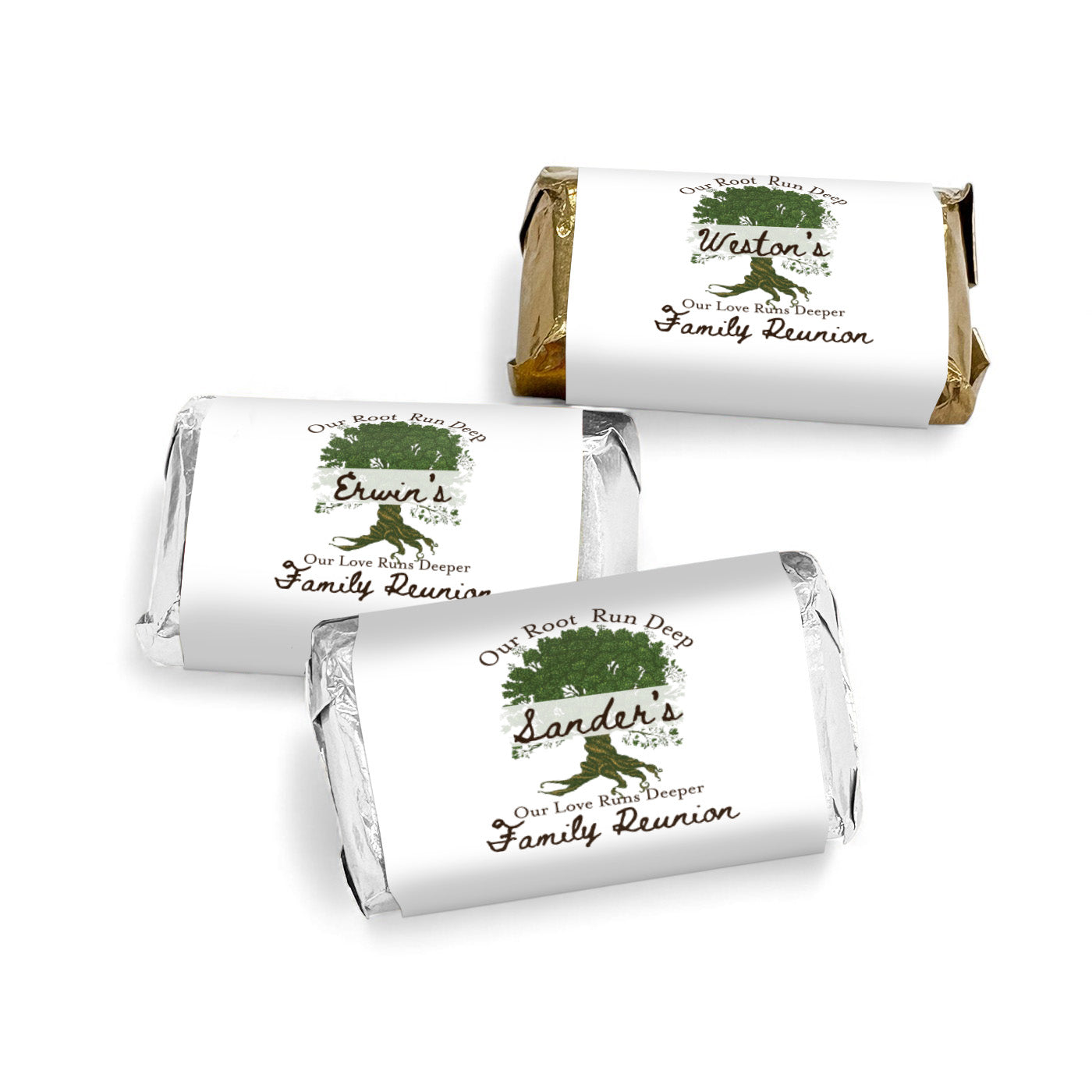 Family Reunion Personalized Hershey's Miniatures - Set of 50
