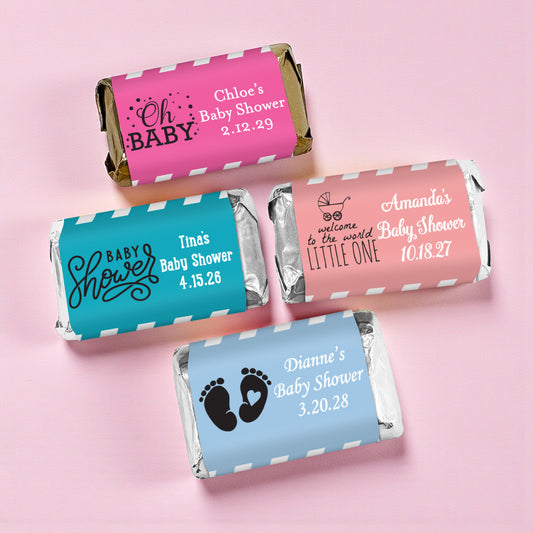 Baby Shower Personalized Hershey's Miniatures - Set of 50