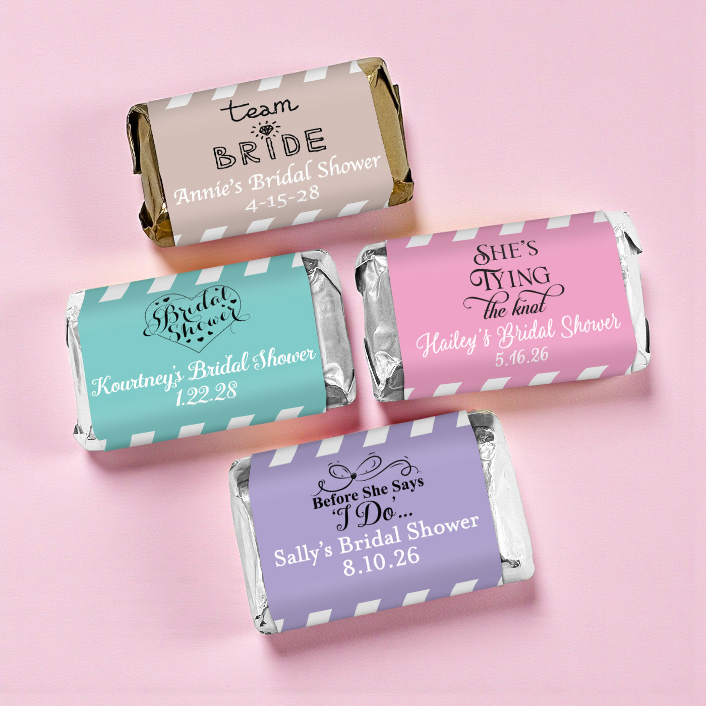 Bridal Shower Personalized Hershey's Miniatures - Set of 50