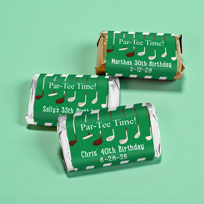 Par Tee Time Personalized Hershey's Miniatures - Set of 50