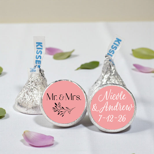 Wedding Personalized Hershey's Kisses - Set of 100