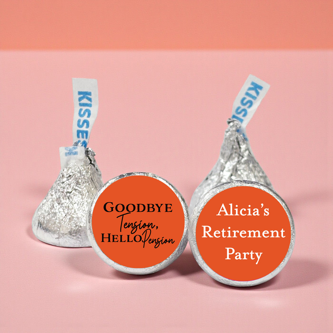 Retirement Personalized Hershey's Kisses - Set of 100