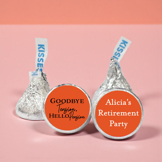 Retirement Personalized Hershey's Kisses - Set of 100