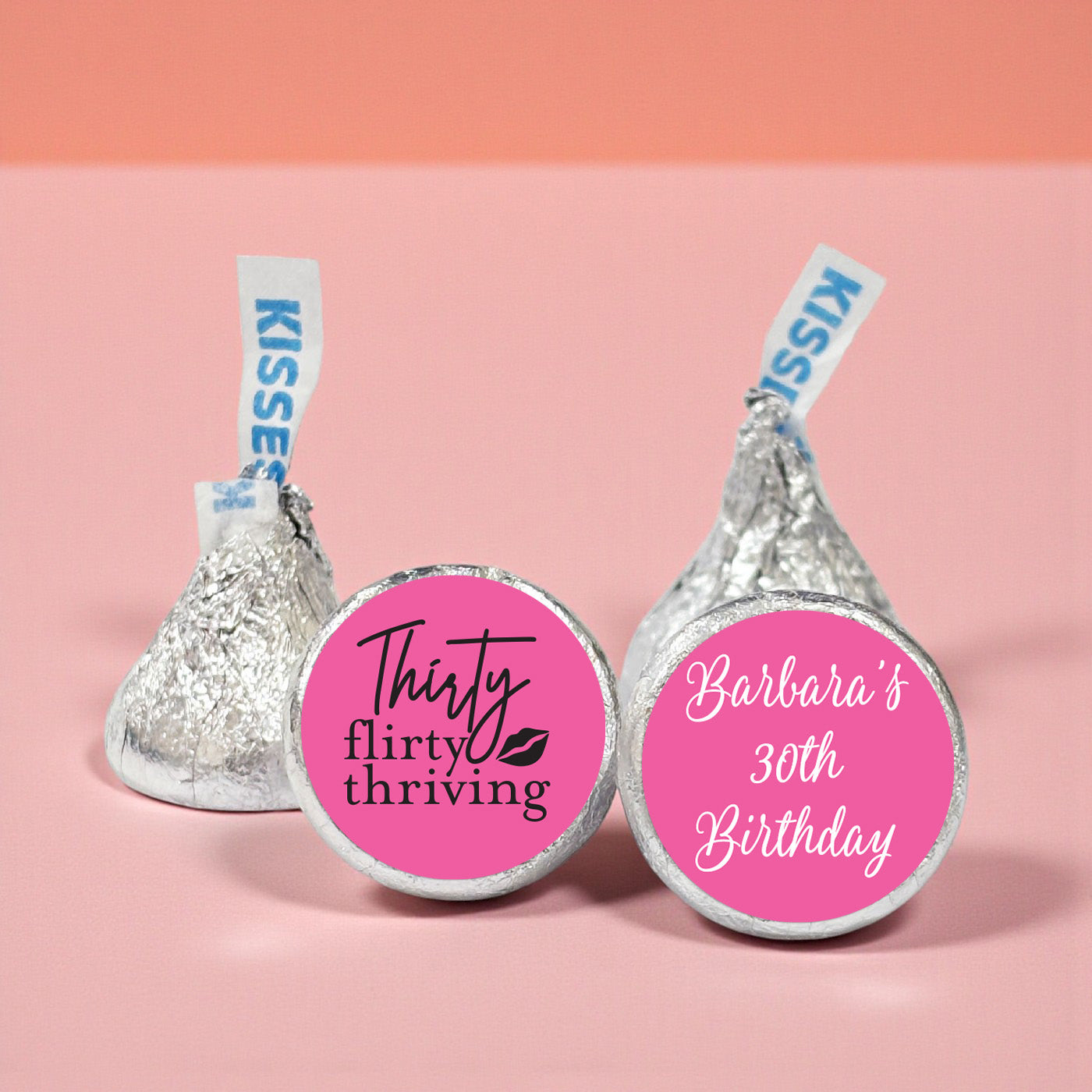 30th Birthday Personalized Hershey's Kisses - Set of 100