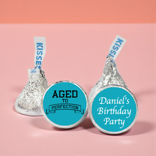 50th Birthday Personalized Hershey's Kisses - Set of 100