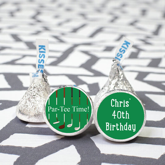 Par Tee Time Personalized Hershey's Kisses - Set of 100