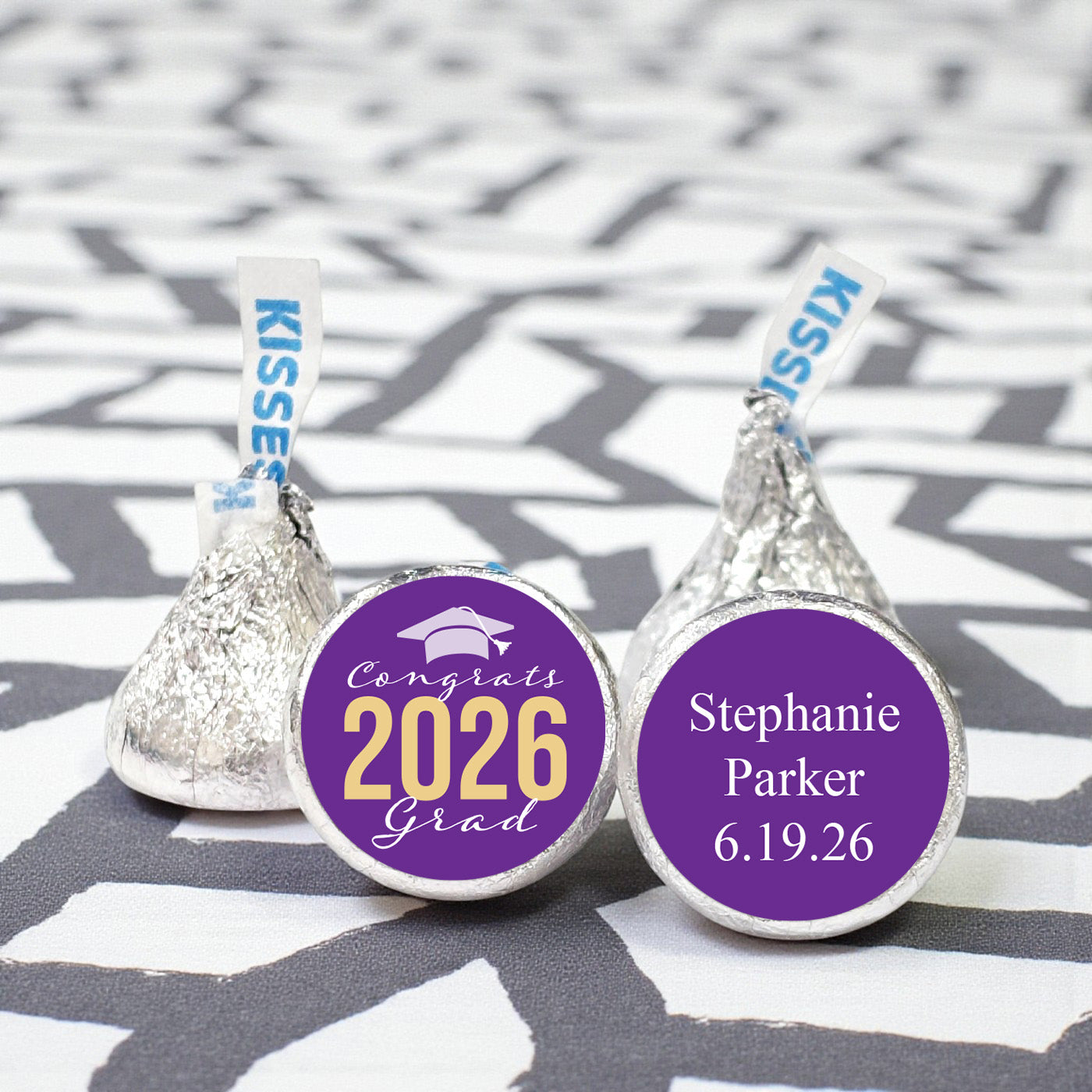 Congrats Grad Personalized Hershey's Kisses - Set of 100