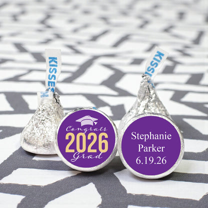 Congrats Grad Personalized Hershey's Kisses - Set of 100