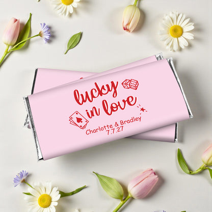 Lucky In Love Personalized Hershey's Chocolate Bar - Set of 12