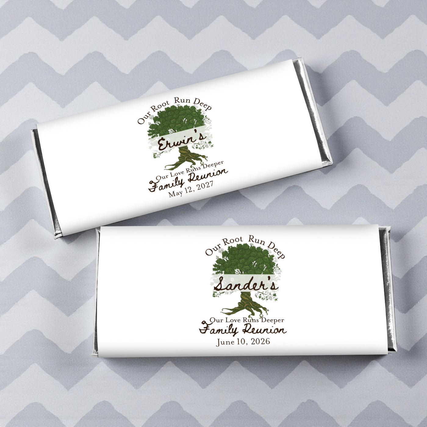 Family Reunion Personalized Hershey's Chocolate Bar - Set of 12
