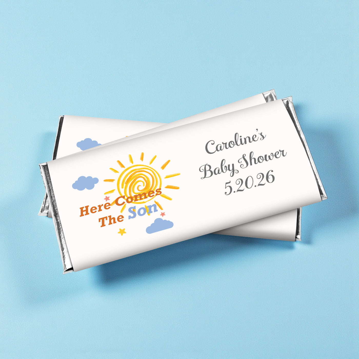 Here Comes The Son Personalized Hershey's Chocolate Bar - Set of 12