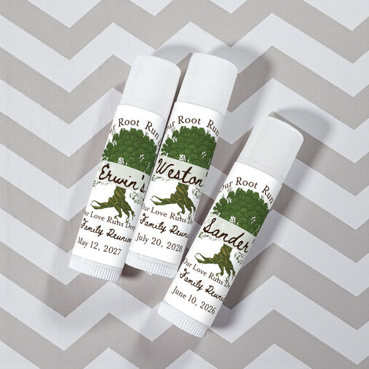 Family Reunion Personalized Lip Balm - Set of 12