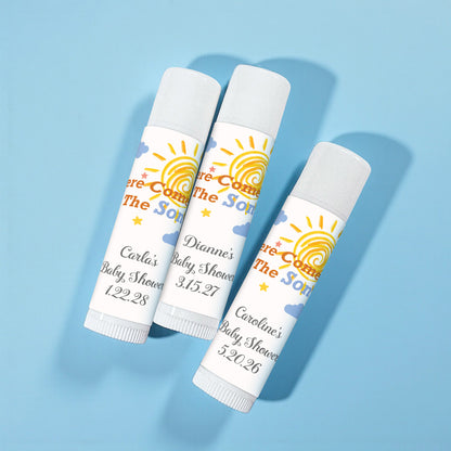 Here Comes The Son Personalized Lip Balm - Set of 12