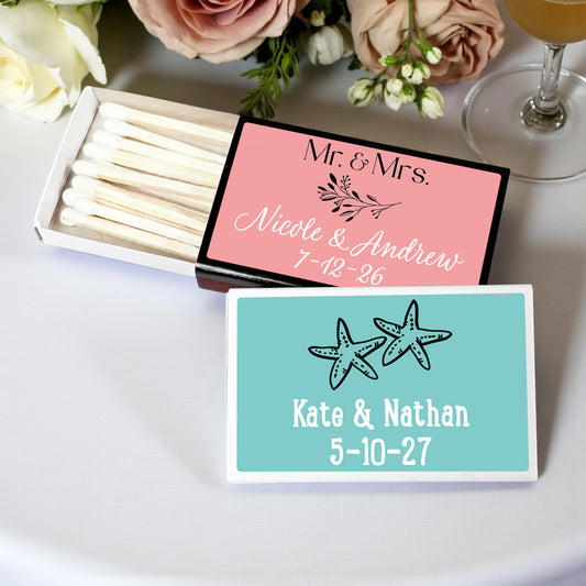 Wedding Personalized Matchbox - Set of 50