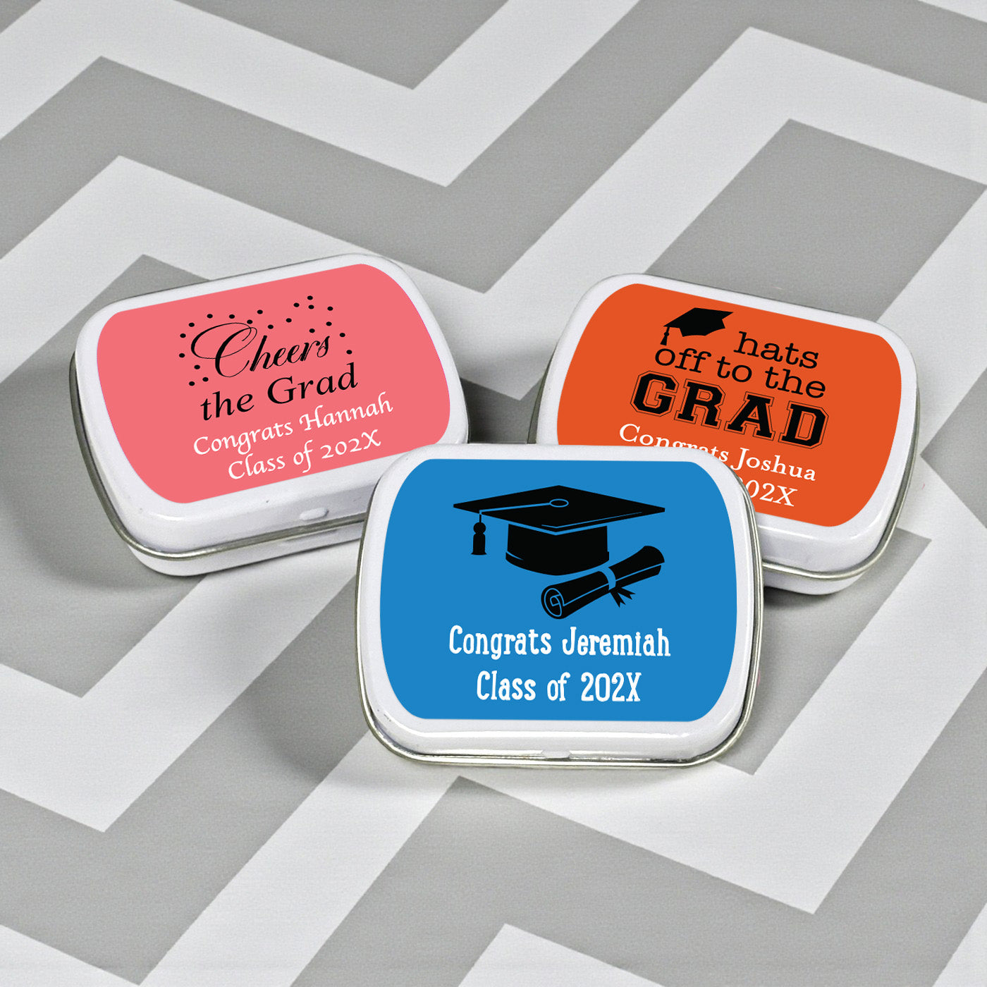 Graduation Personalized Mint Tins - Set of 10