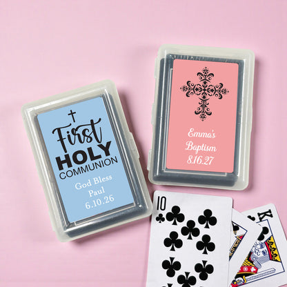 Religious Personalized Playing Cards - Set of 10