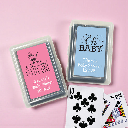 Baby Shower Personalized Playing Cards - Set of 10