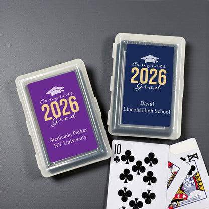 Congrats Grad Personalized Playing Cards - Set of 10