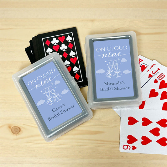 On Cloud Nine Personalized Playing Cards - Set of 10