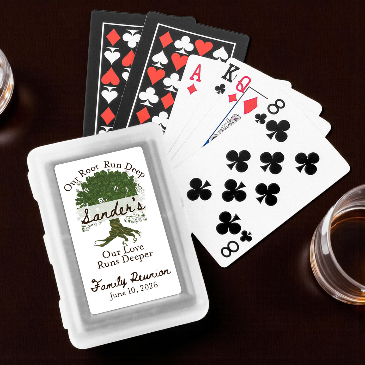 Family Reunion Personalized Playing Cards - Set of 10