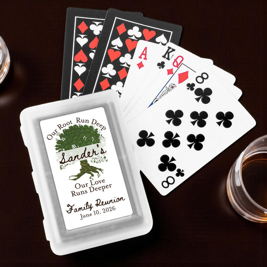 Family Reunion Personalized Playing Cards - Set of 10